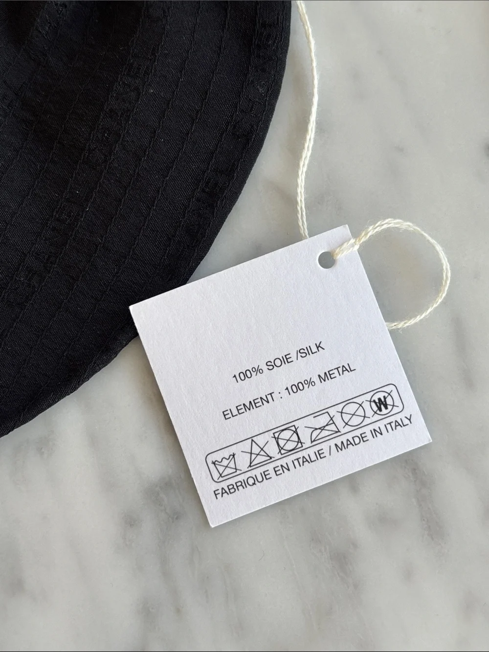 CHANEL Black Textured Bow Hair Accessory